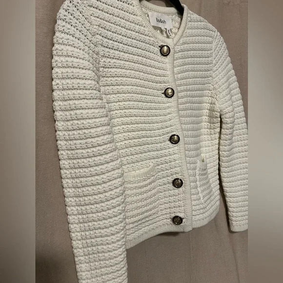 ba&sh Cream Button-Up Cardigan - Picture 8 of 15